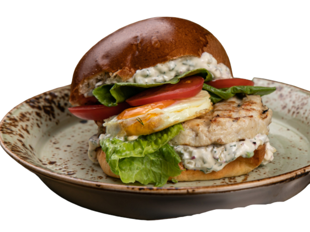 Grilled Turkey Burger.