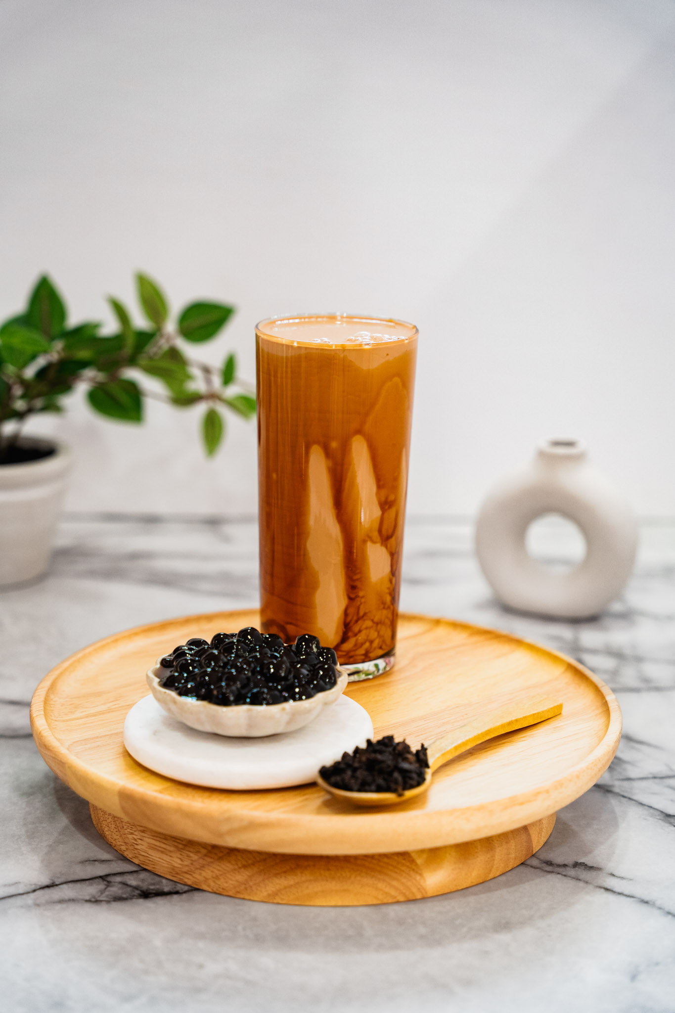 Brown Sugar Roasted Oolong Milk Tea.