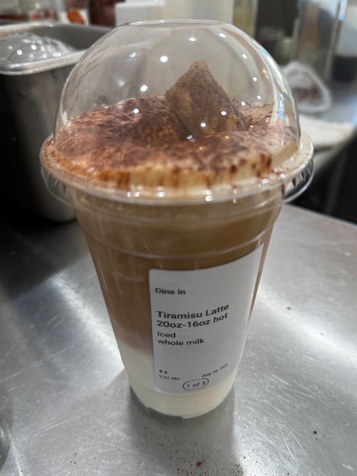 Tiramisu Latte 20oz-16oz hot.
