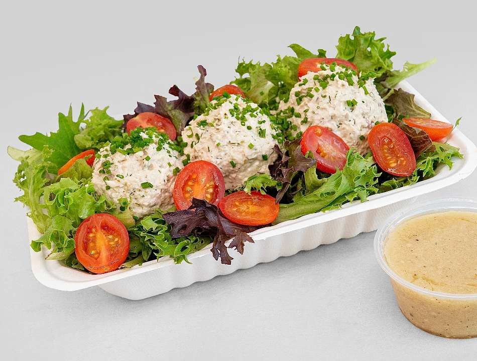 Imported Tuna Salad on Mixed Greens.