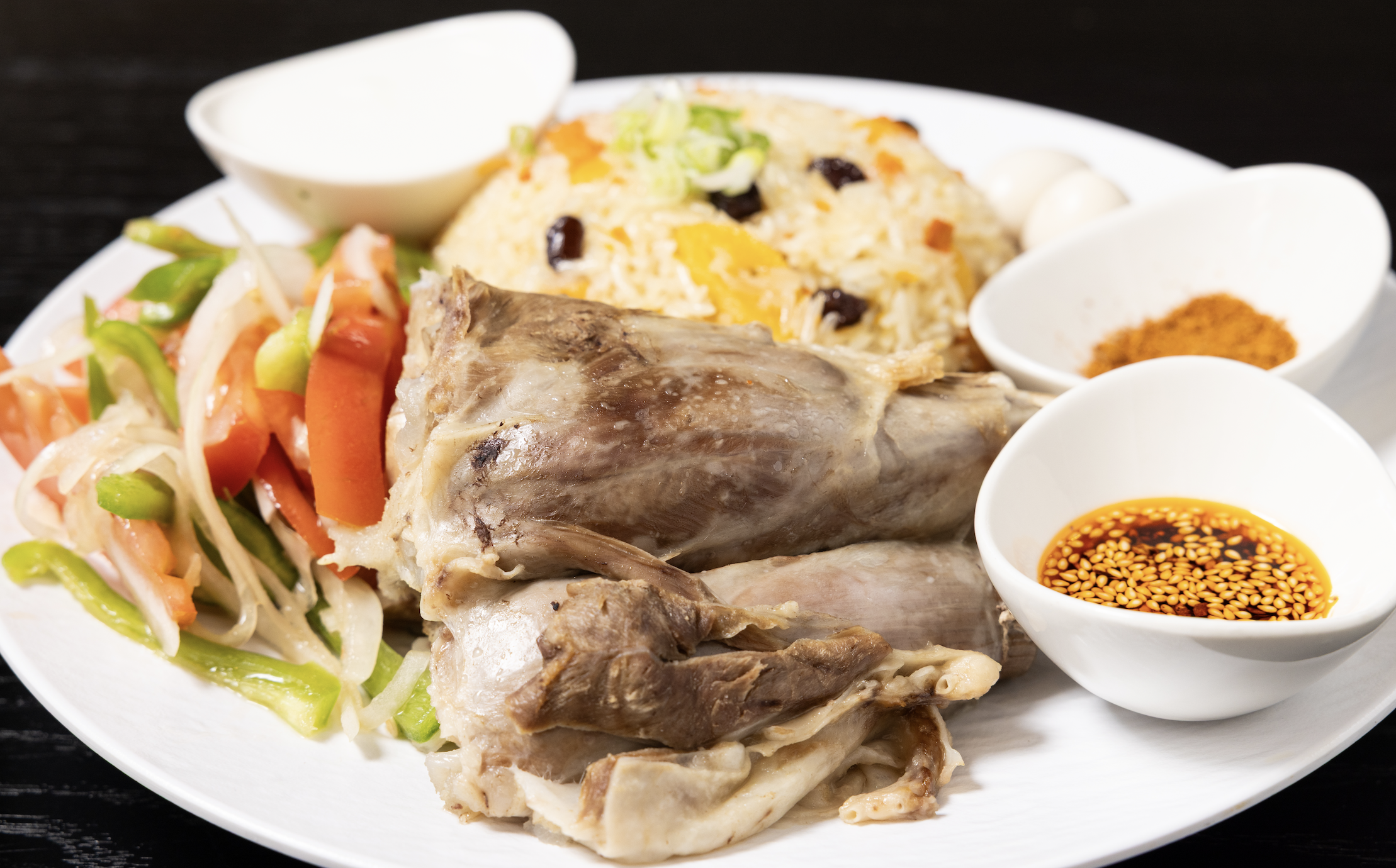 6-Hour Braised Lamb Shank Pilaf 六小时慢炖羊腿手抓饭.