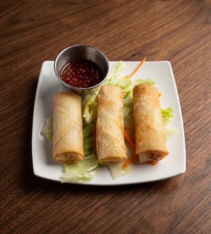 Vegetable Spring Rolls.