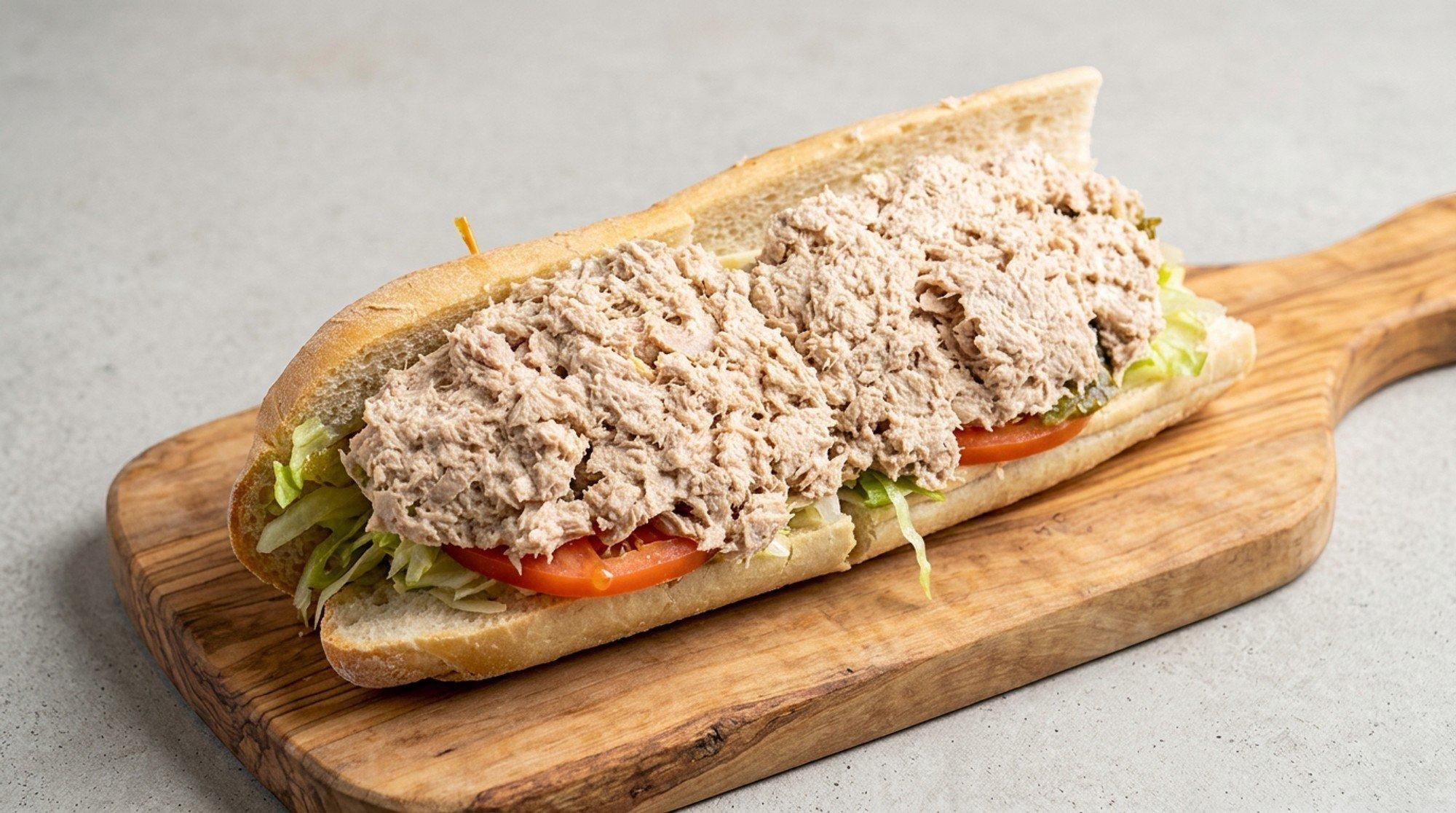 1/2 Tuna Sub.