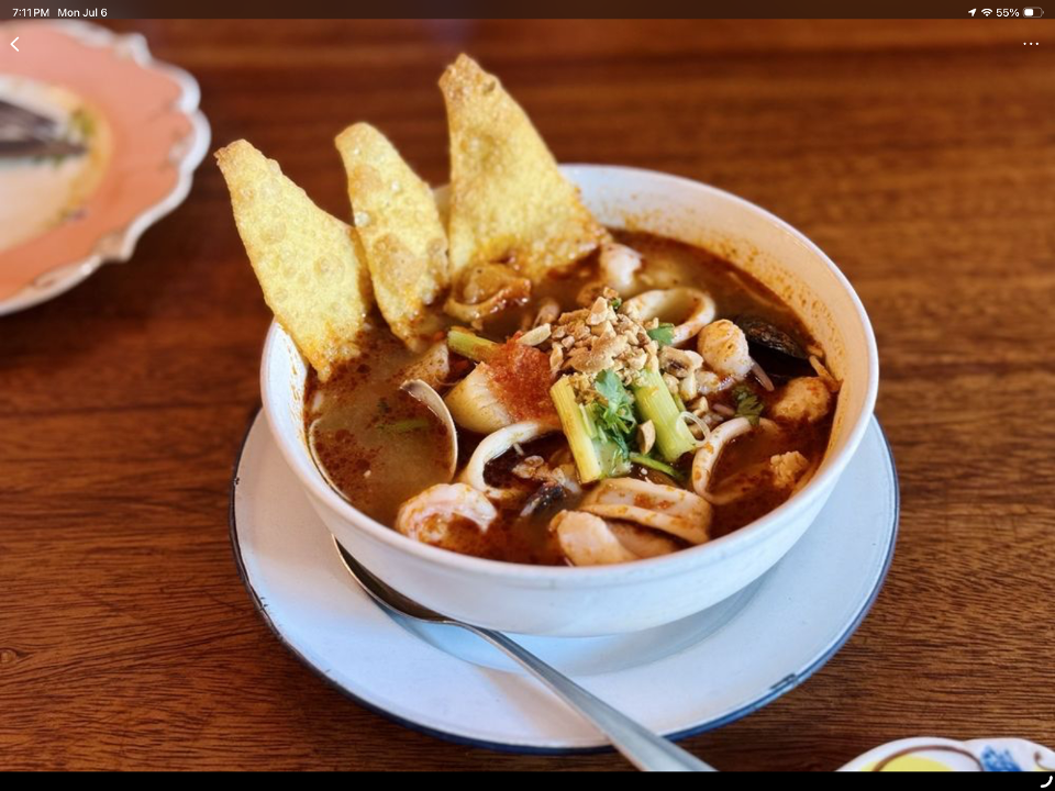 Tom Yum Noodle Soup.