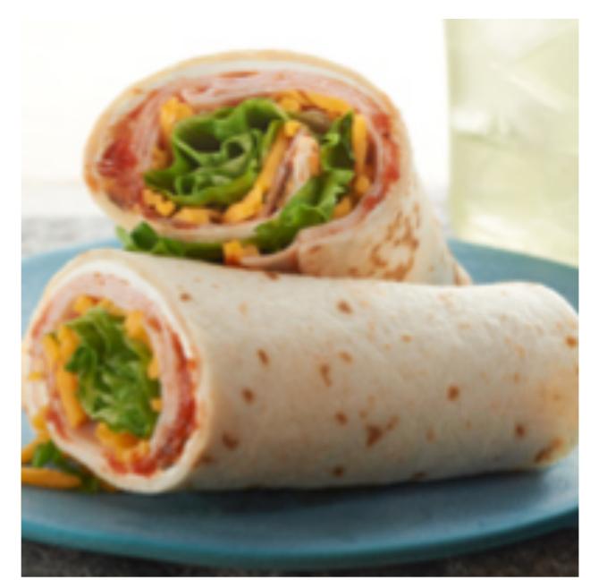 Grilled Ham & Cheese Wrap.