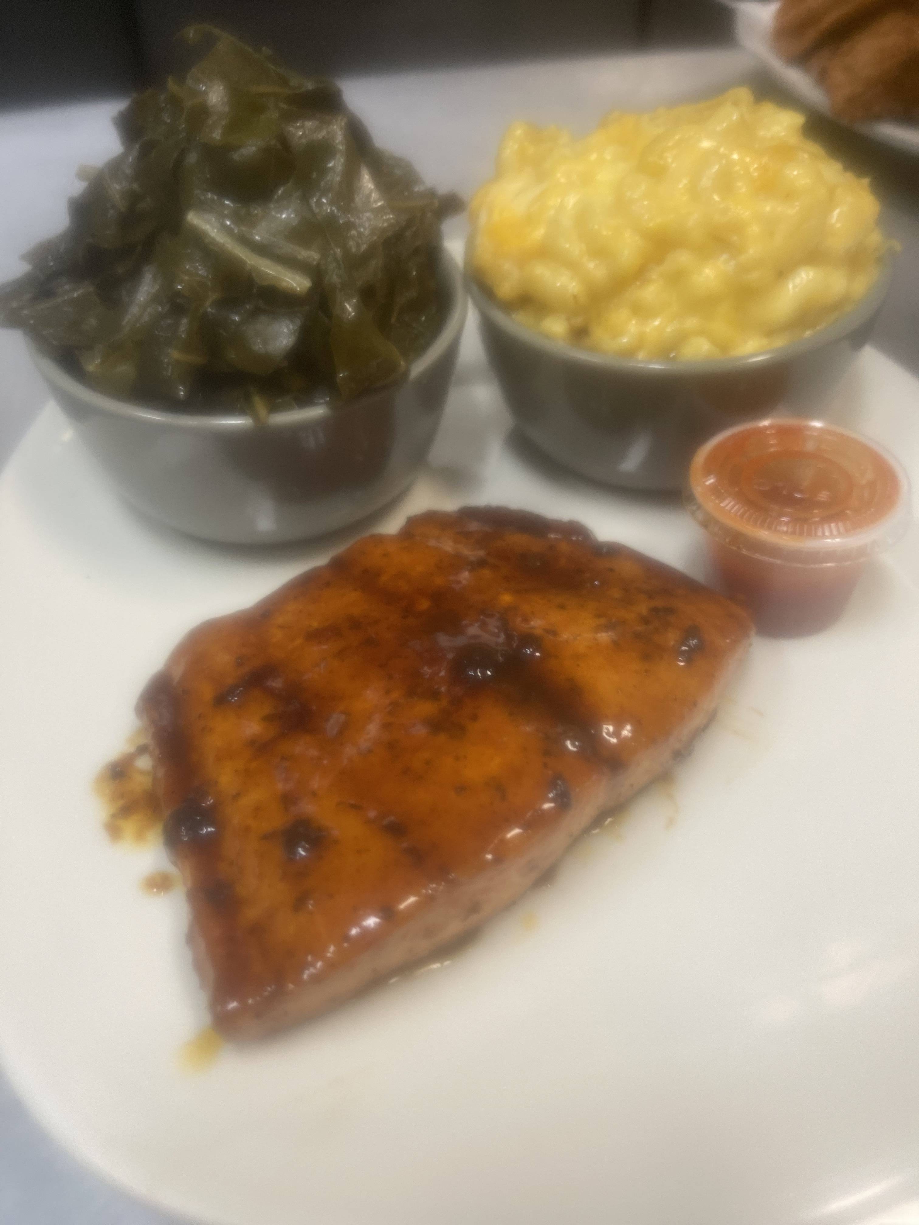 Salmon platter.