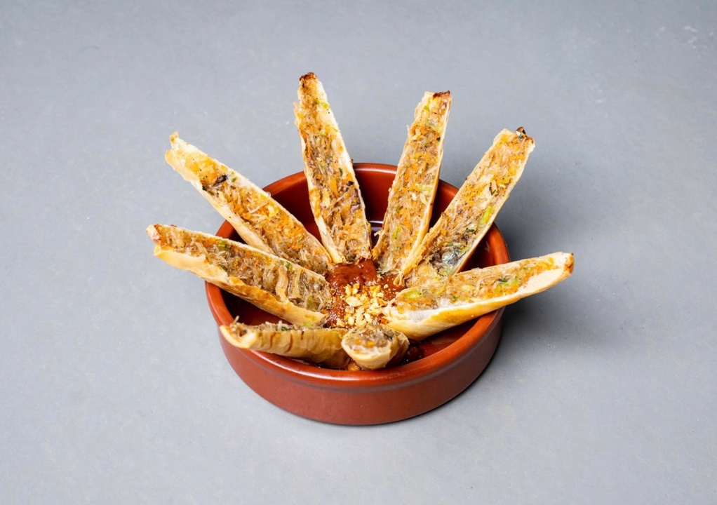Crispy Egg Rolls.