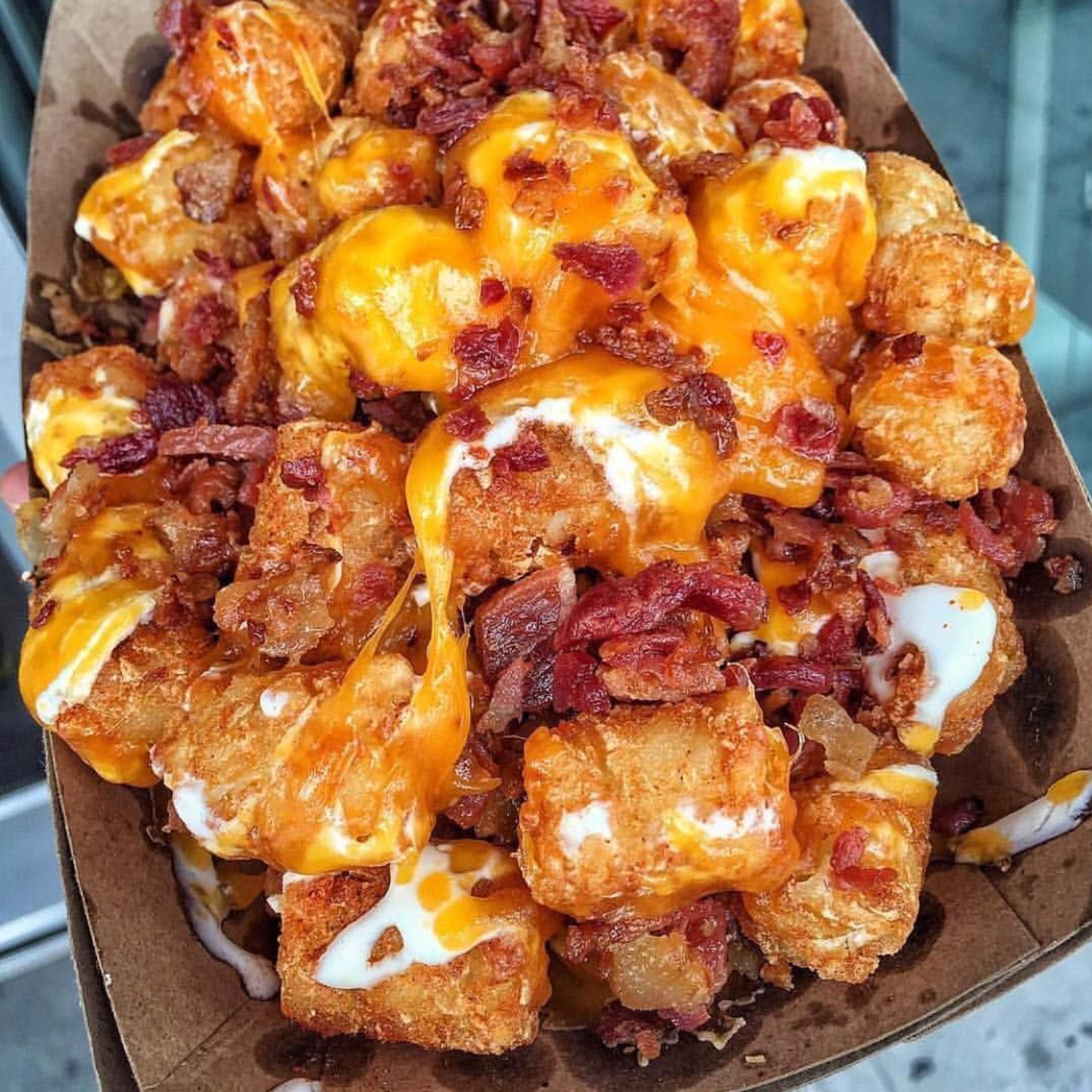 Bacon Cheddar Tots.