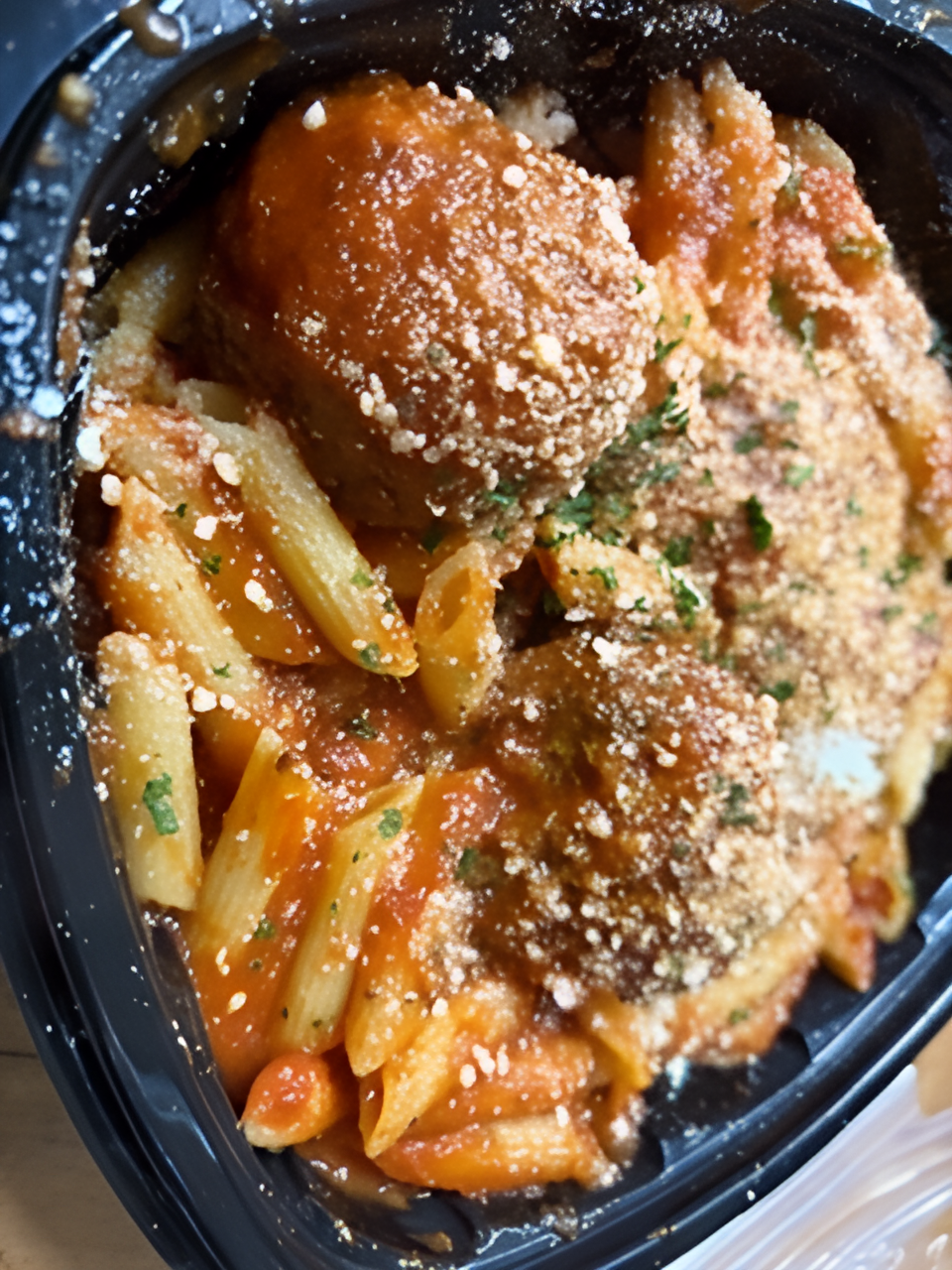 Penne & Meatballs.