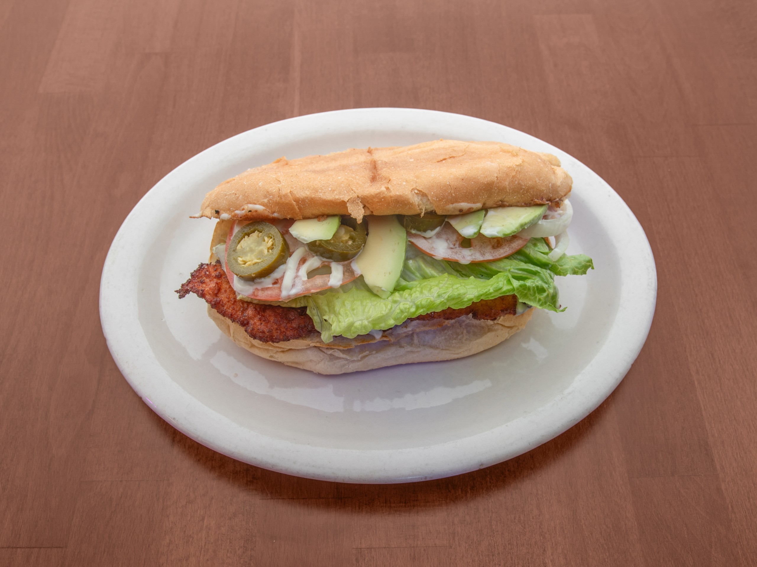 Torta De Milanesa De Pollo / Chicken Milanesa Torta.