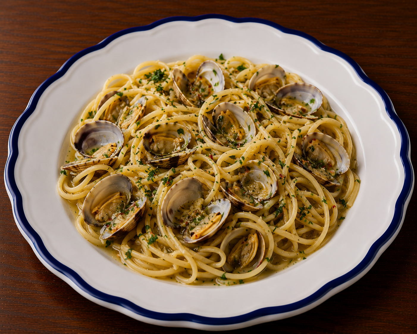 Pasta W/ Clam Sauce.