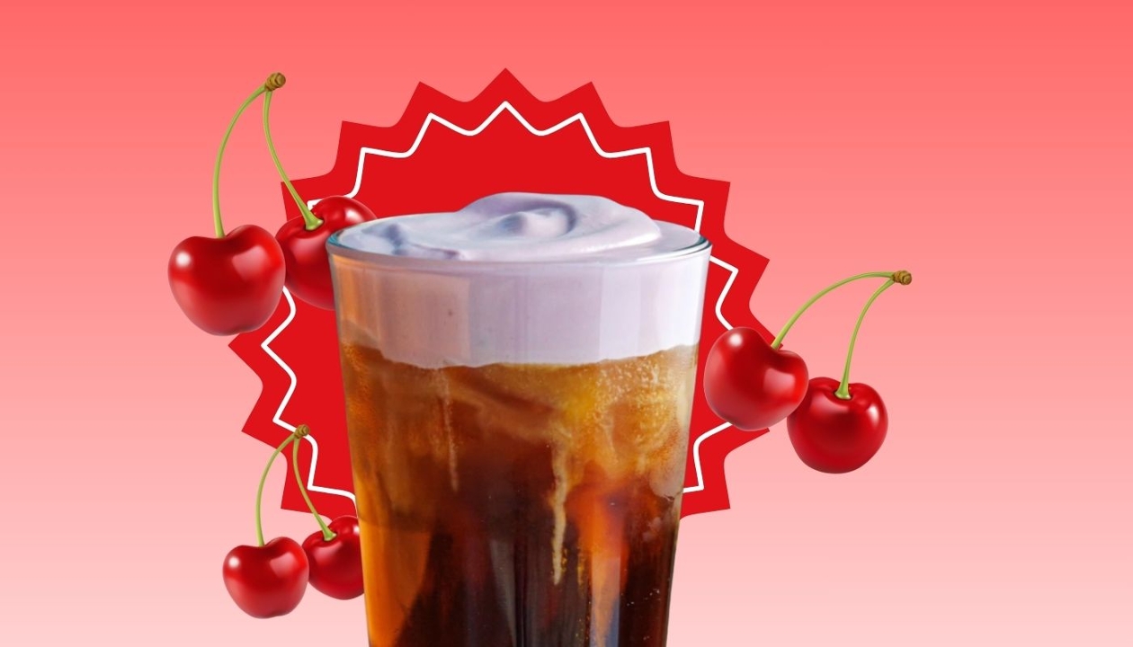 Cherry Vanilla Sweet Cream Cold Brew.