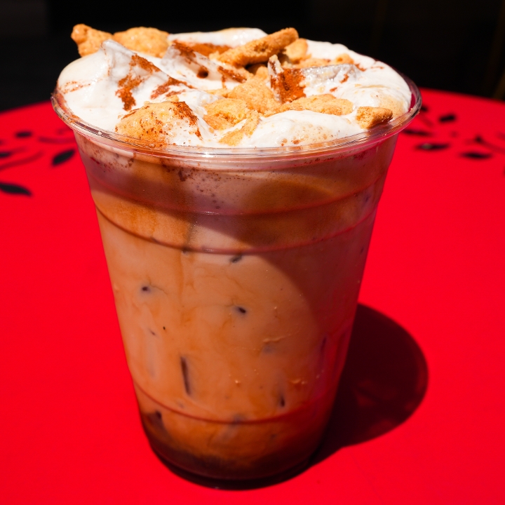 Teddy Graham Iced Latte.