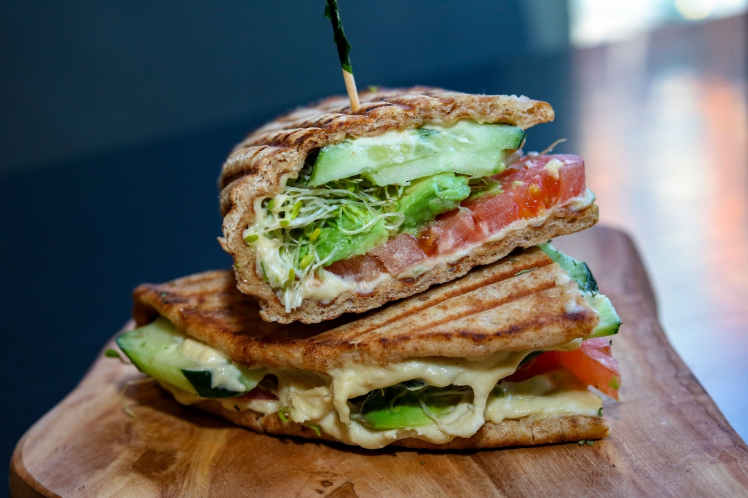 Vegetarian Pita Sandwich.