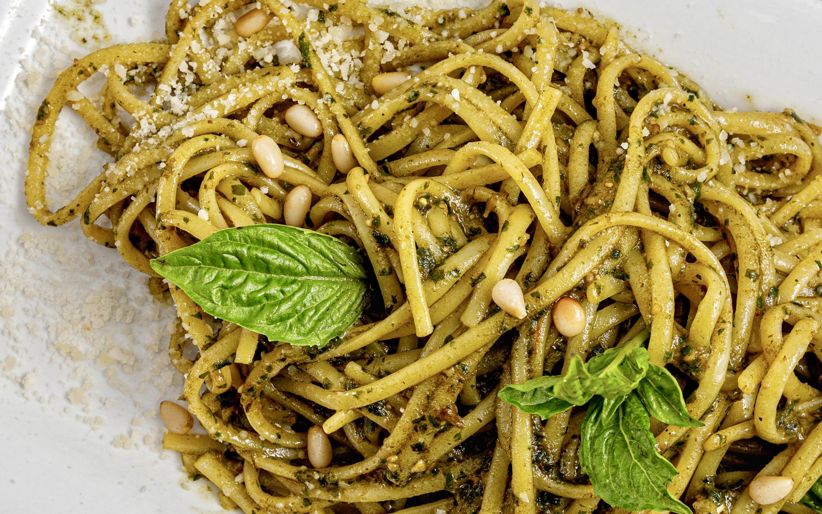 Spaghetti al Pesto.