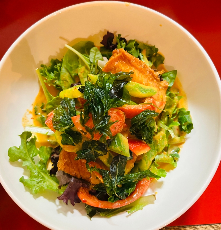 Muddy Salmon with Rice GF.
