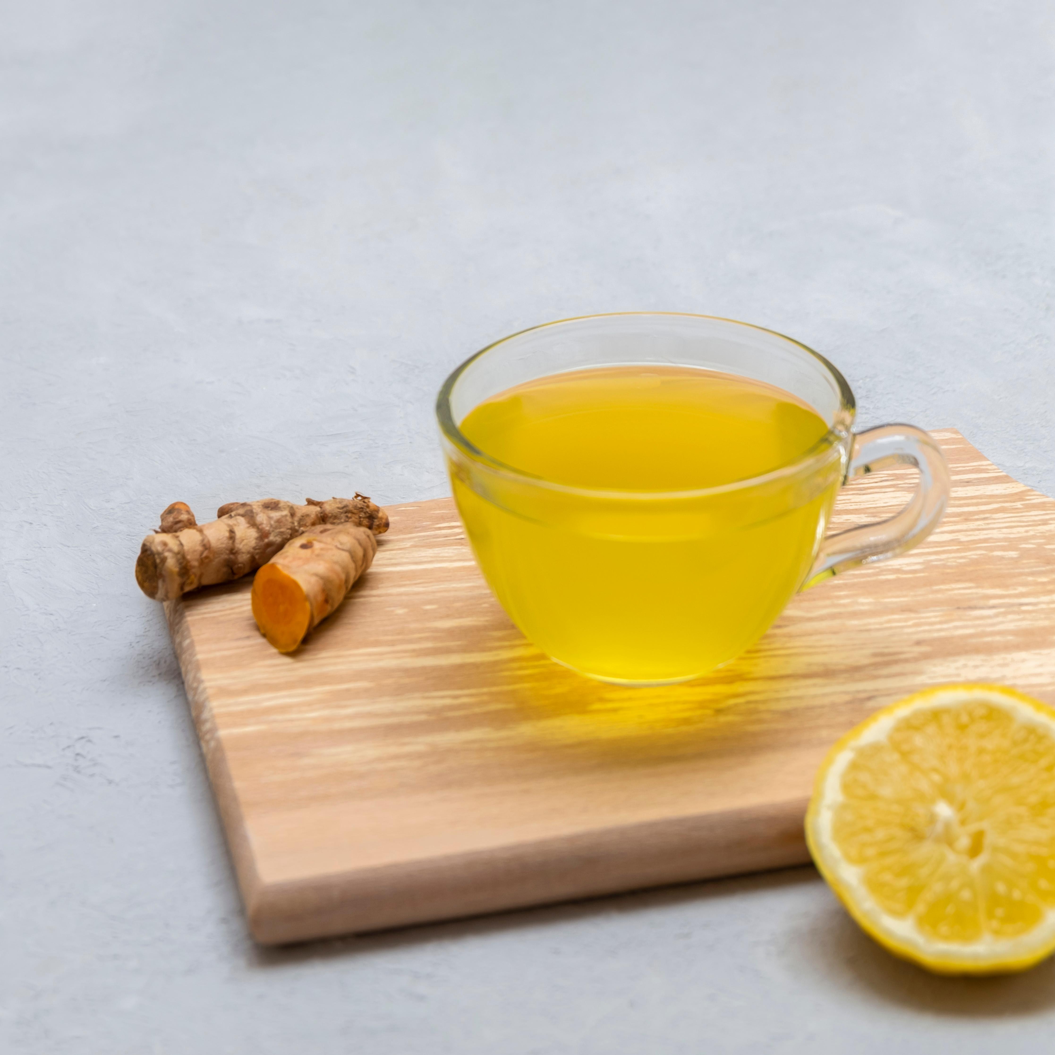 Lemon Ginger Herbal Tea.