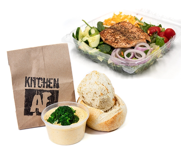 Bread Bowl Soup & Salad Combo.
