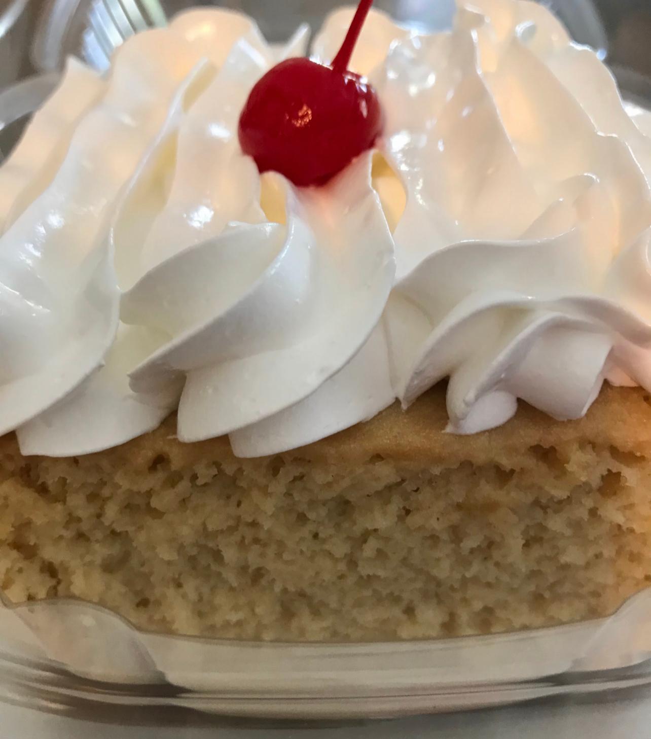 TRES LECHES SLICE.