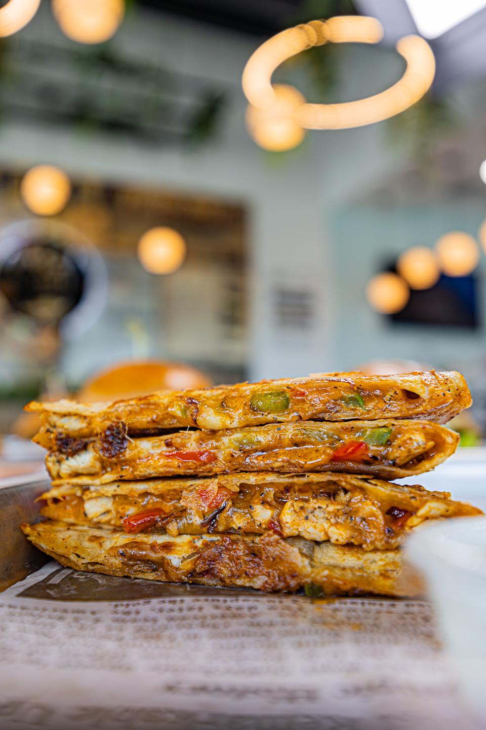 Chicken Tikka Quesadilla.