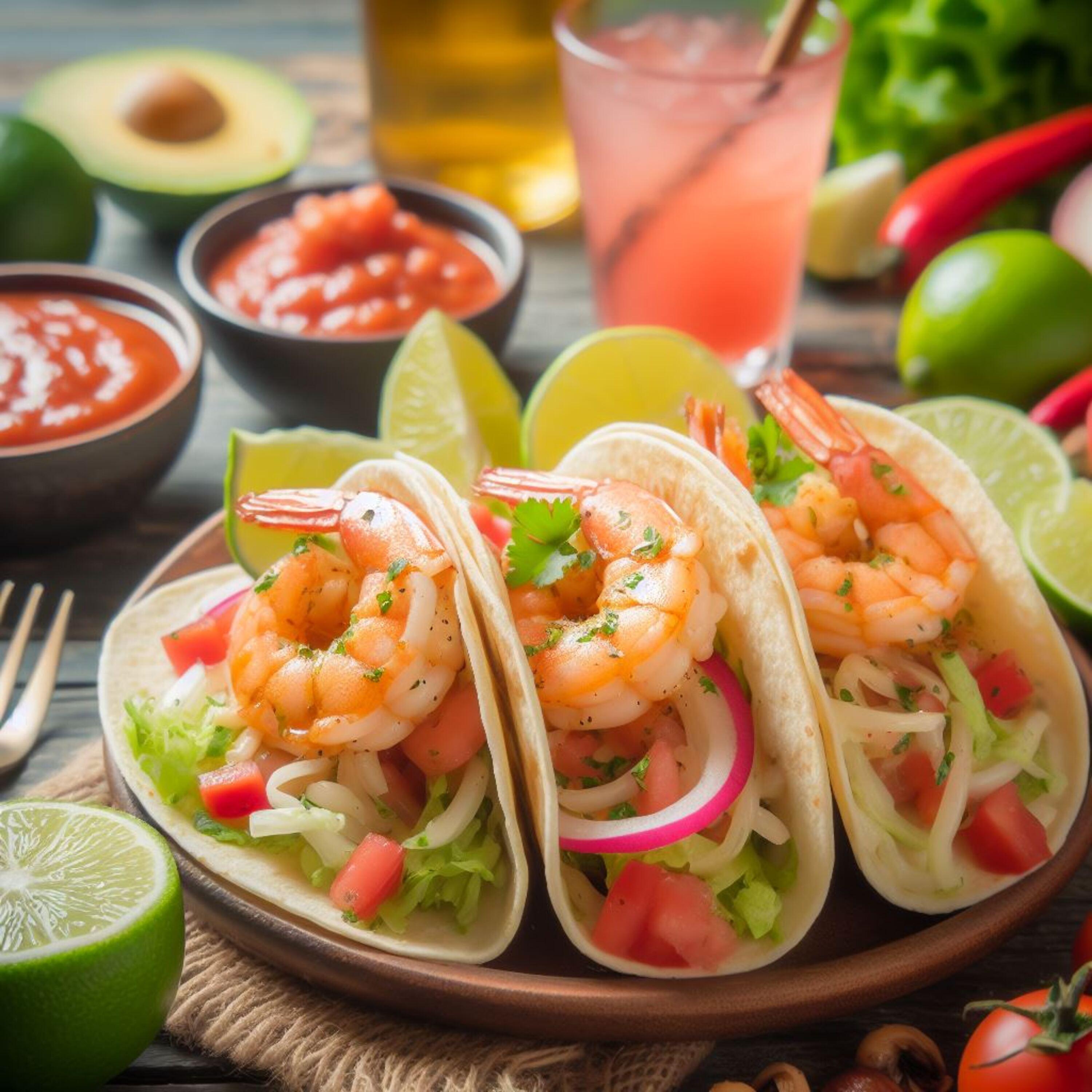 Tacos de Camaron.