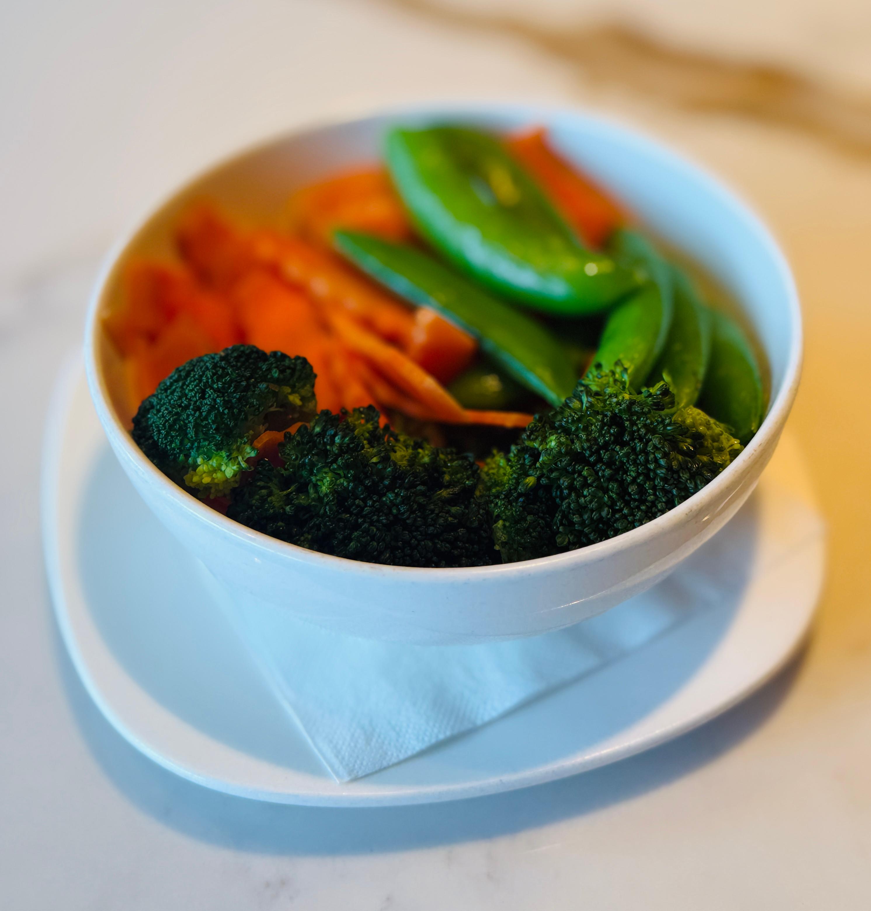 Steamed Vegetables.