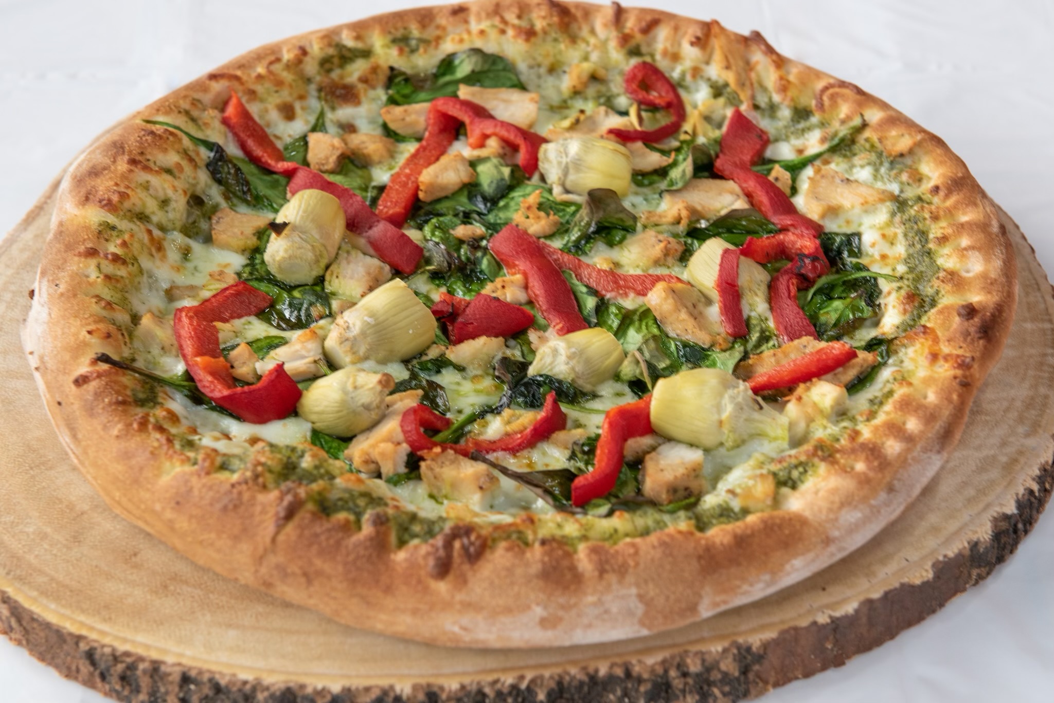Chicken Specialty Pizza.