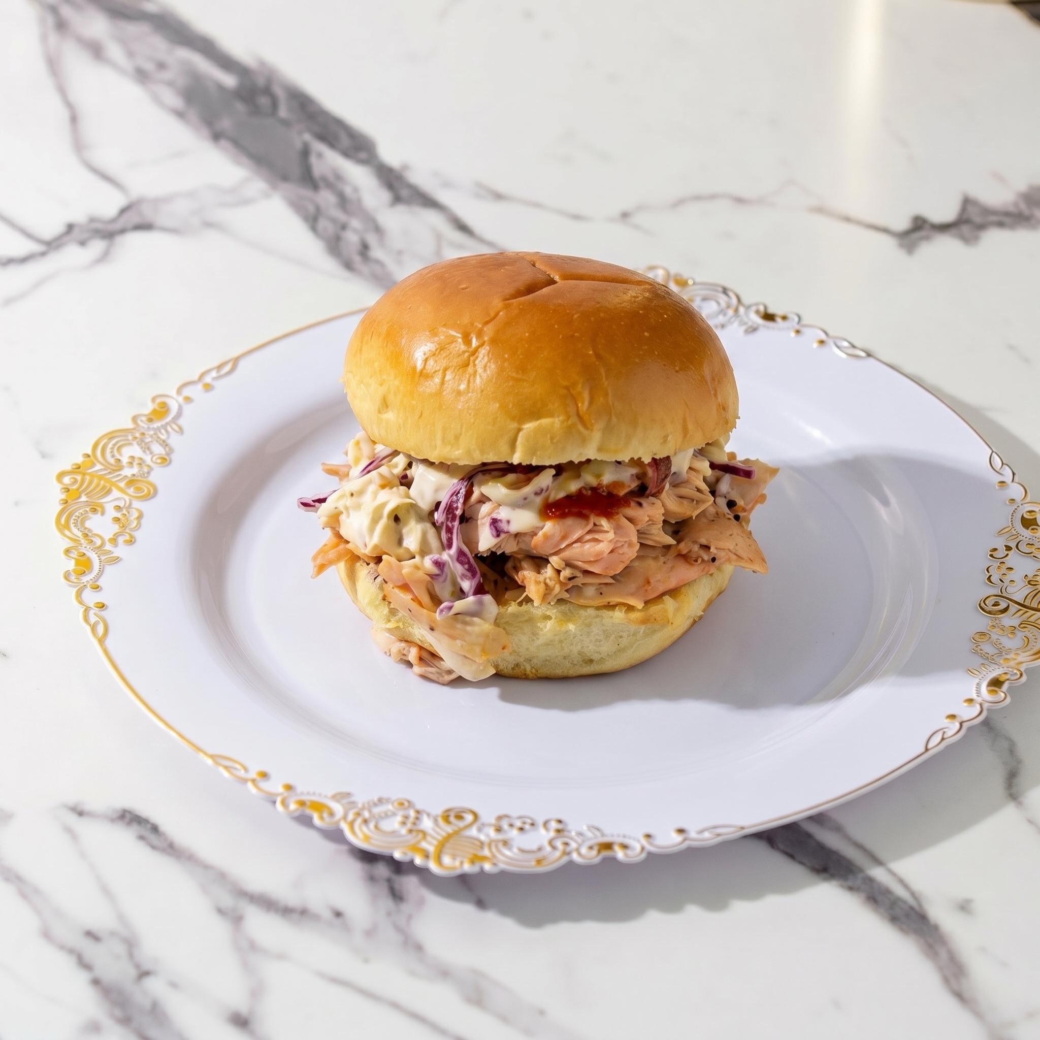 4 Pack of Pulled Chicken Sliders.