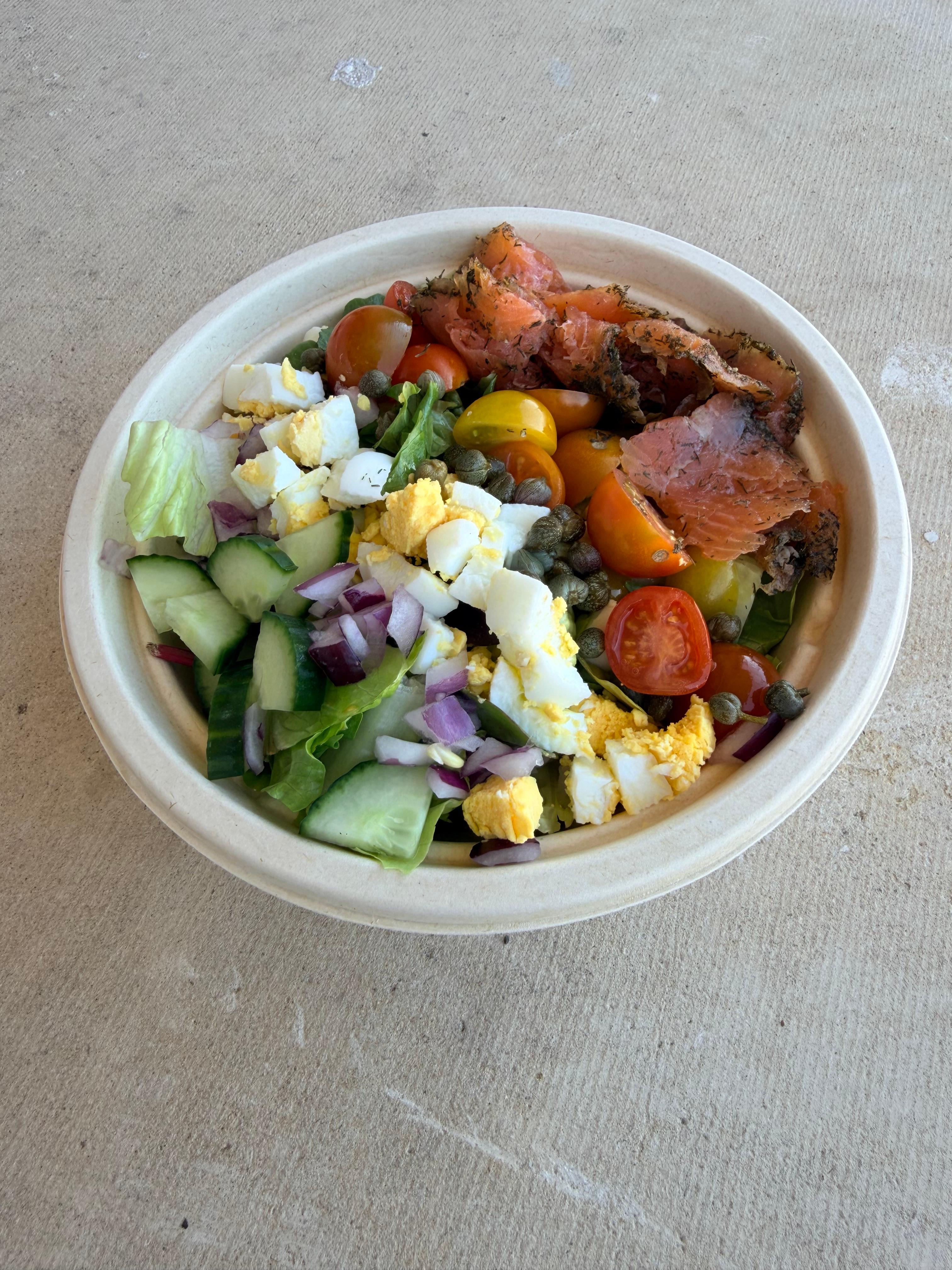 Gravlax Cobb Salad.