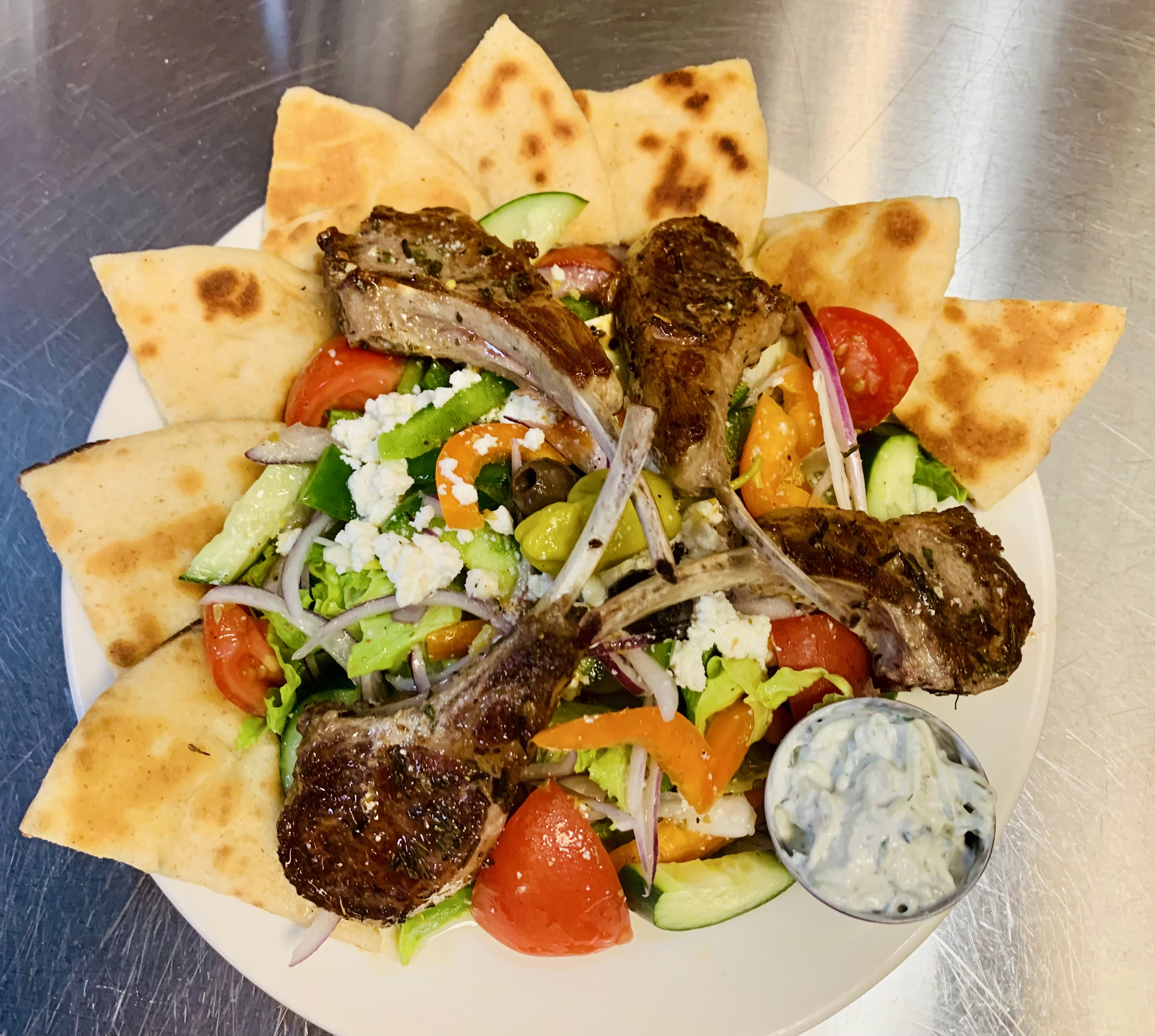 Dinner Lamb Chops Platter.