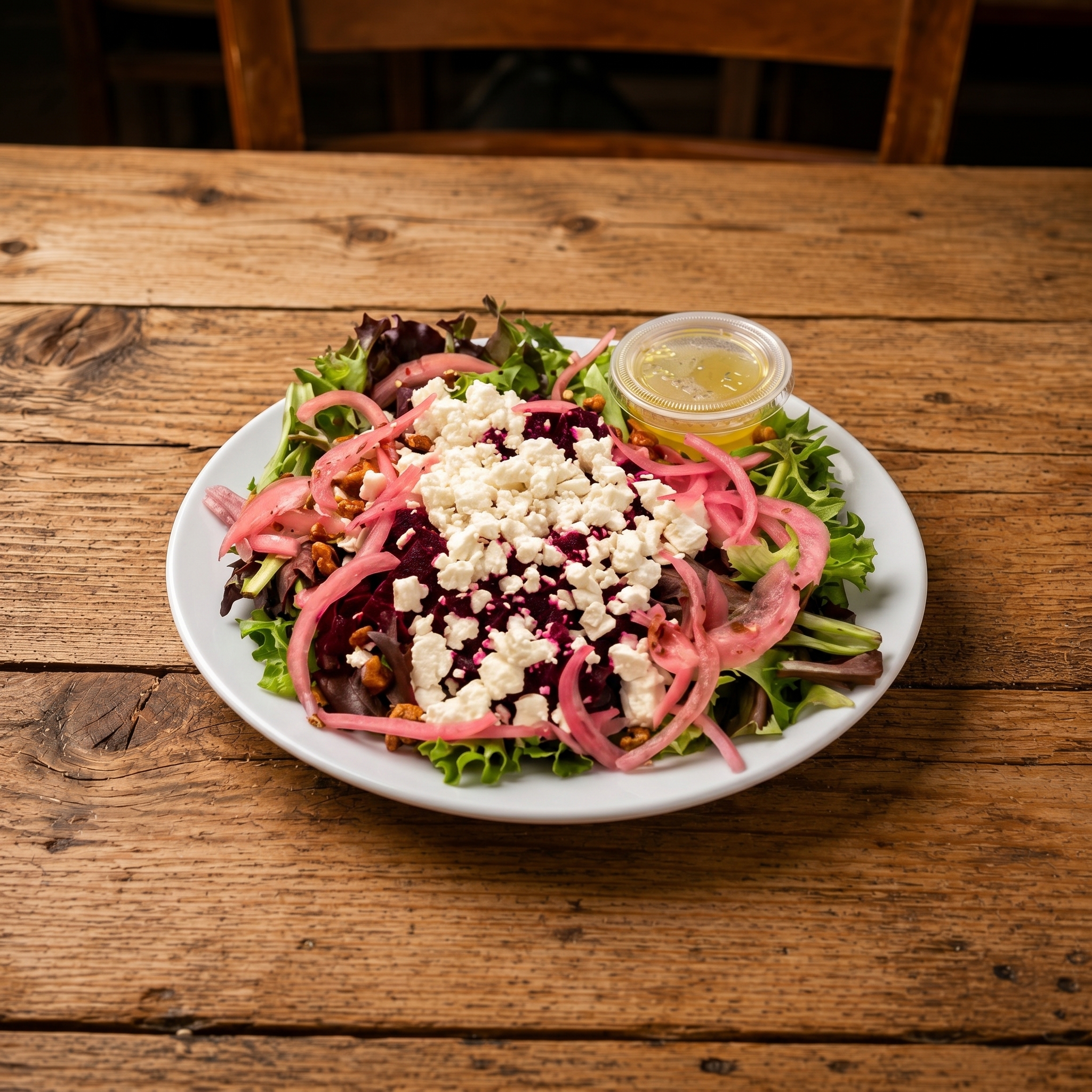 Beets & Goat Cheese Salad.
