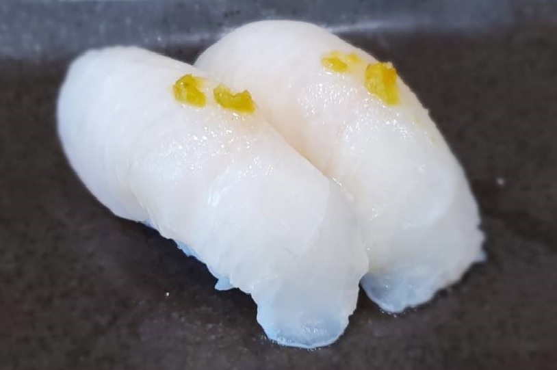 Halibut Sushi.
