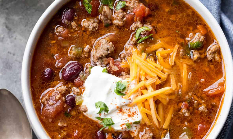 Homemade Beef Chili.