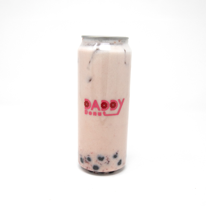 Strawberry Milk Boba Drink.