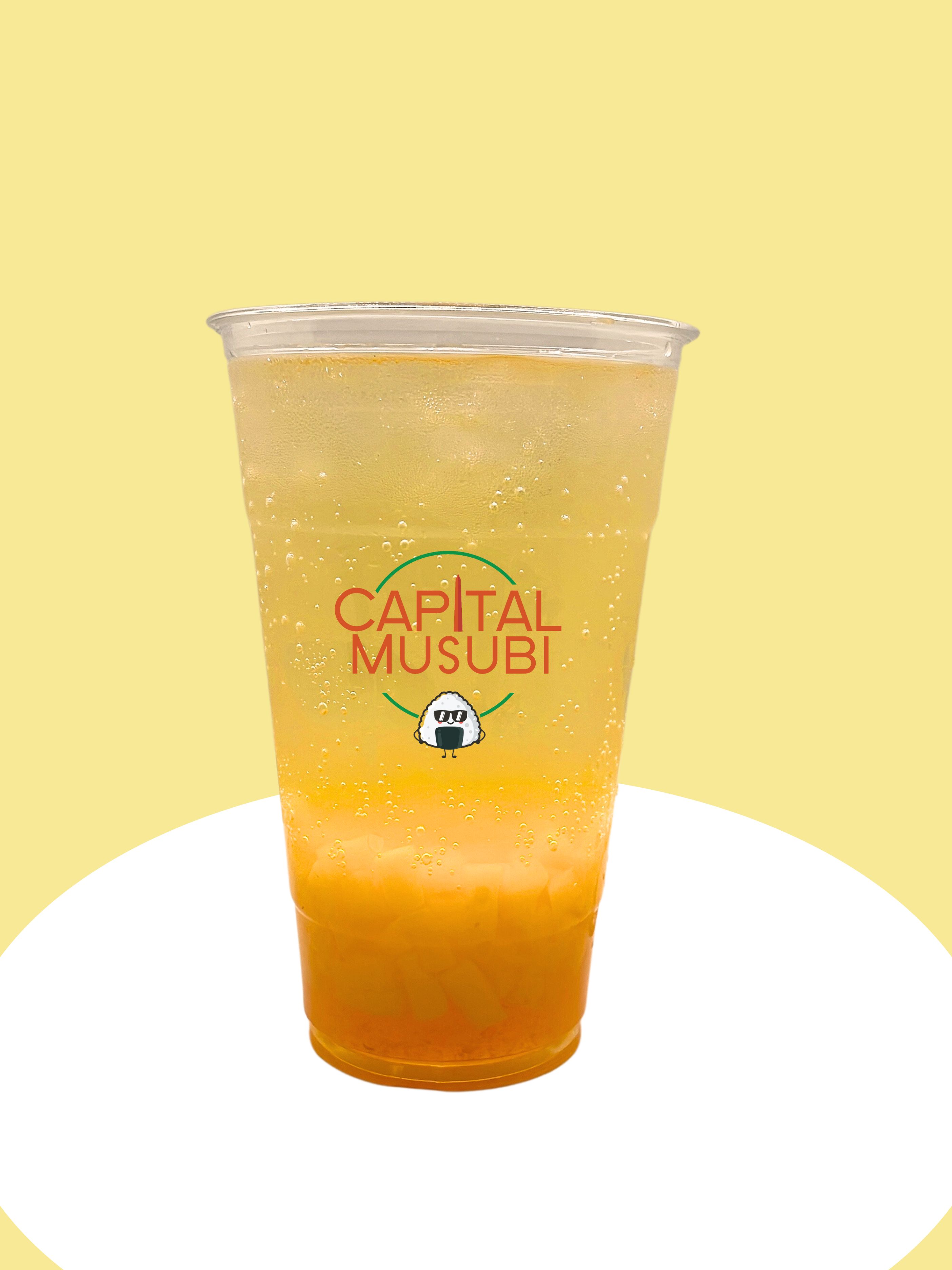 Mango Sparkling Drink.