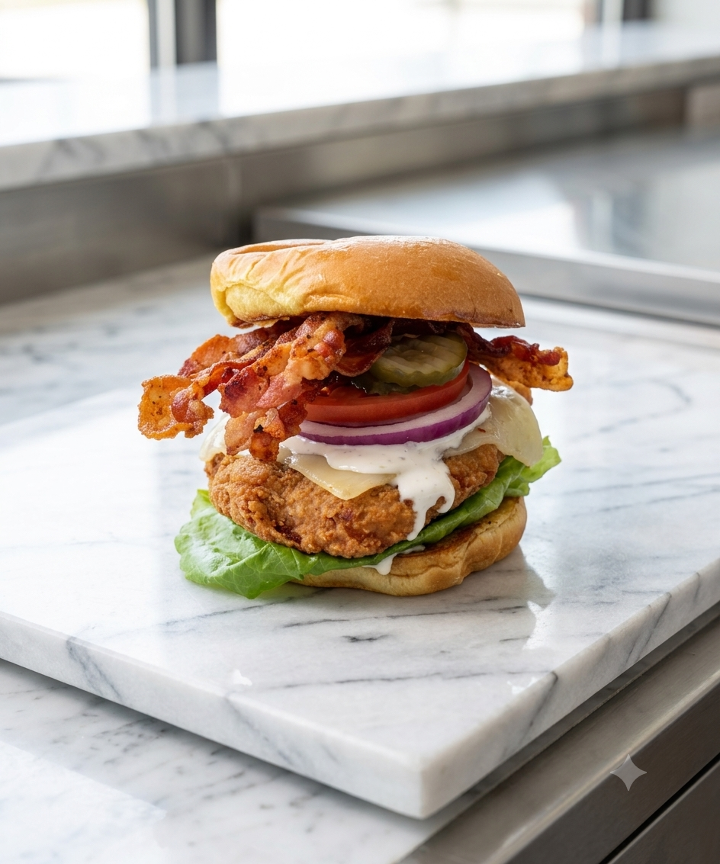 Country Fried Chicken Ranch Sandwich.