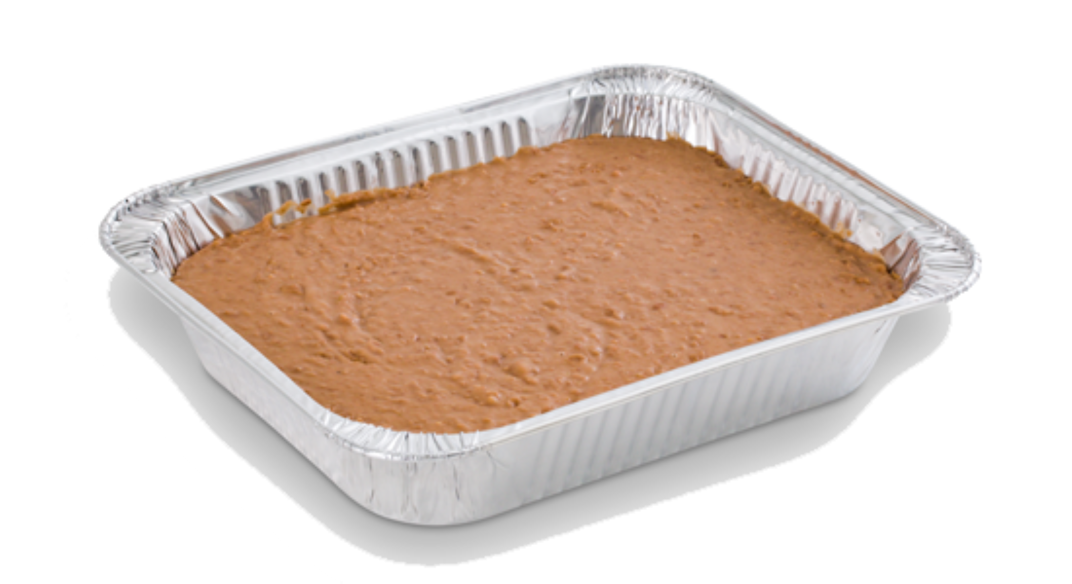 HALF PAN OF BEANS.