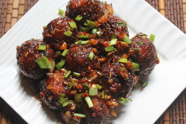Veg Manchurian.