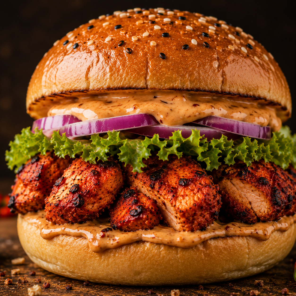 Turban Tandoori Chicken Stack.