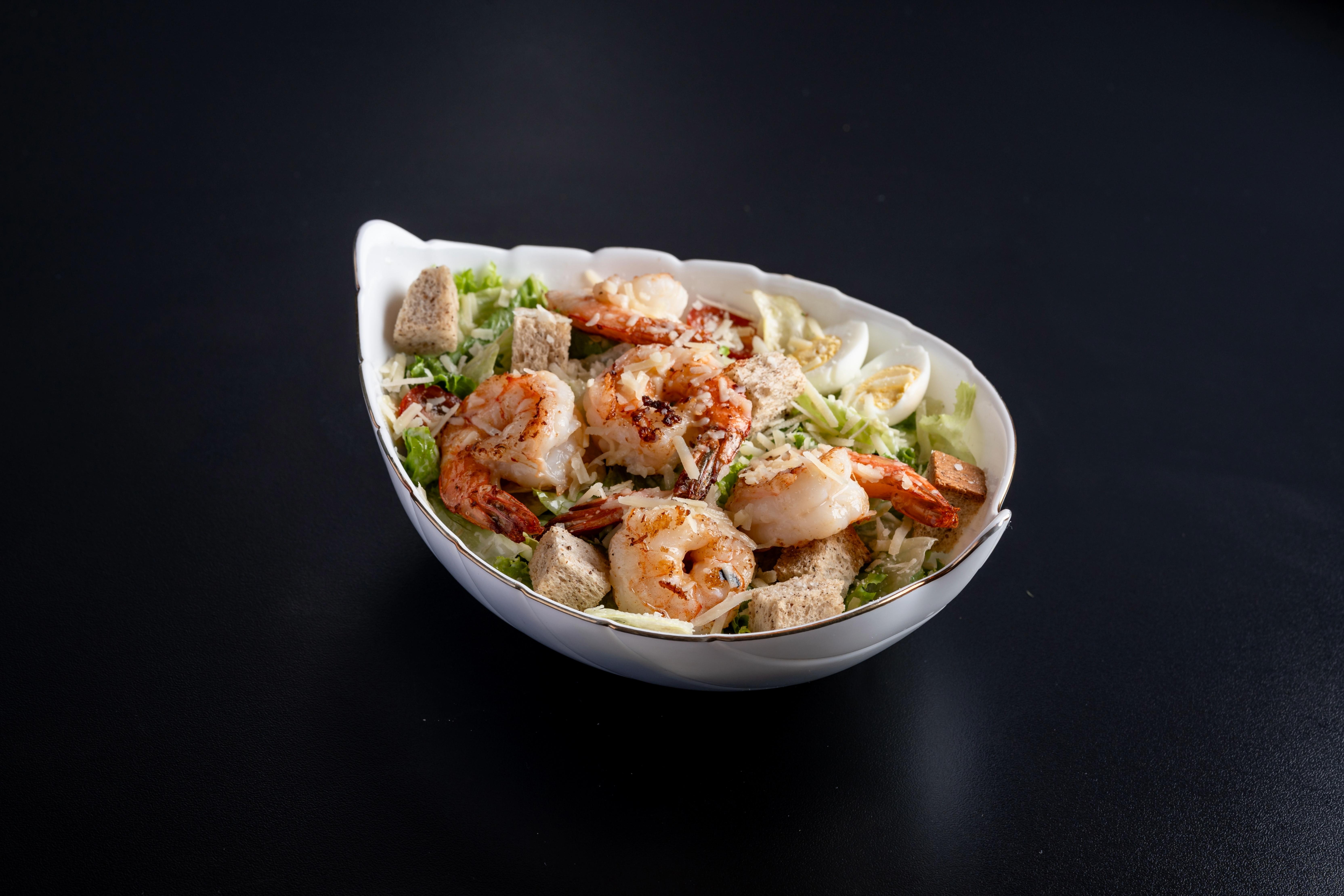 Grilled Prawn Salad.