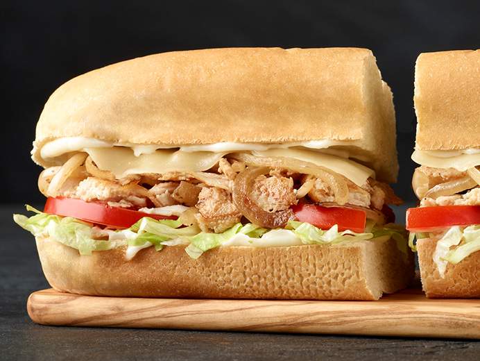Chicken Cheesesteak Sub.