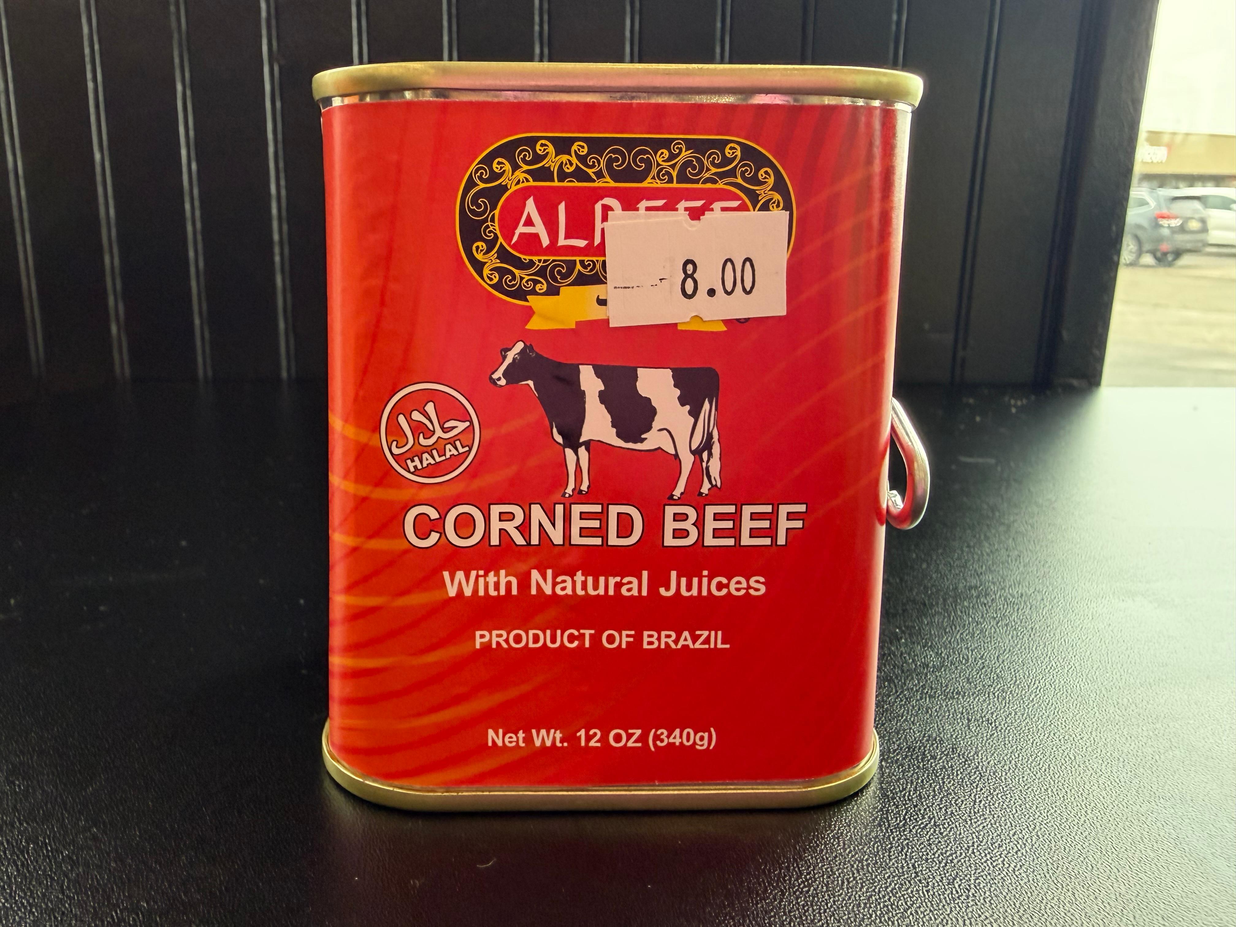 Al Reef Corned Beef.