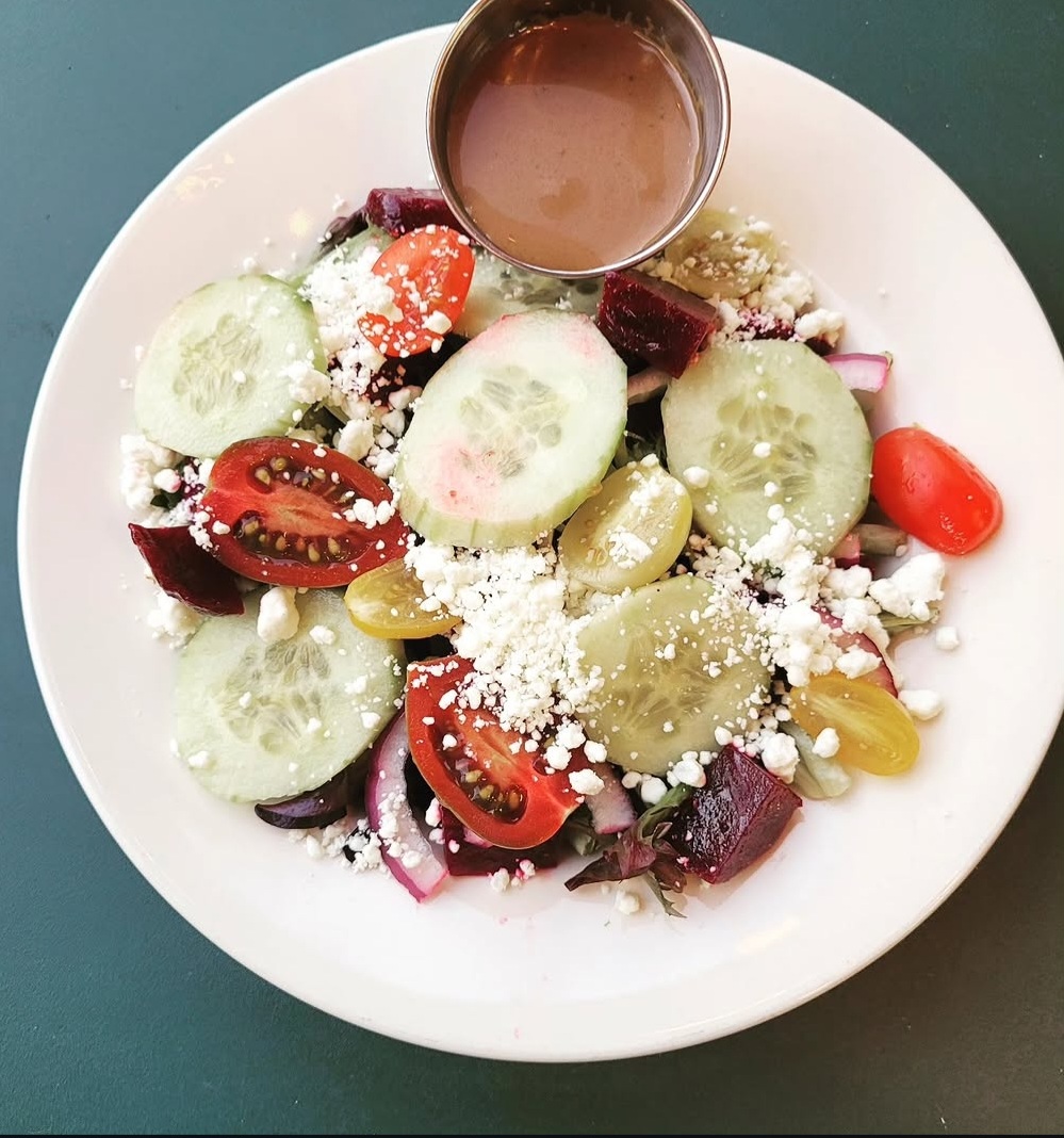Beet Goat Cheese Salad.