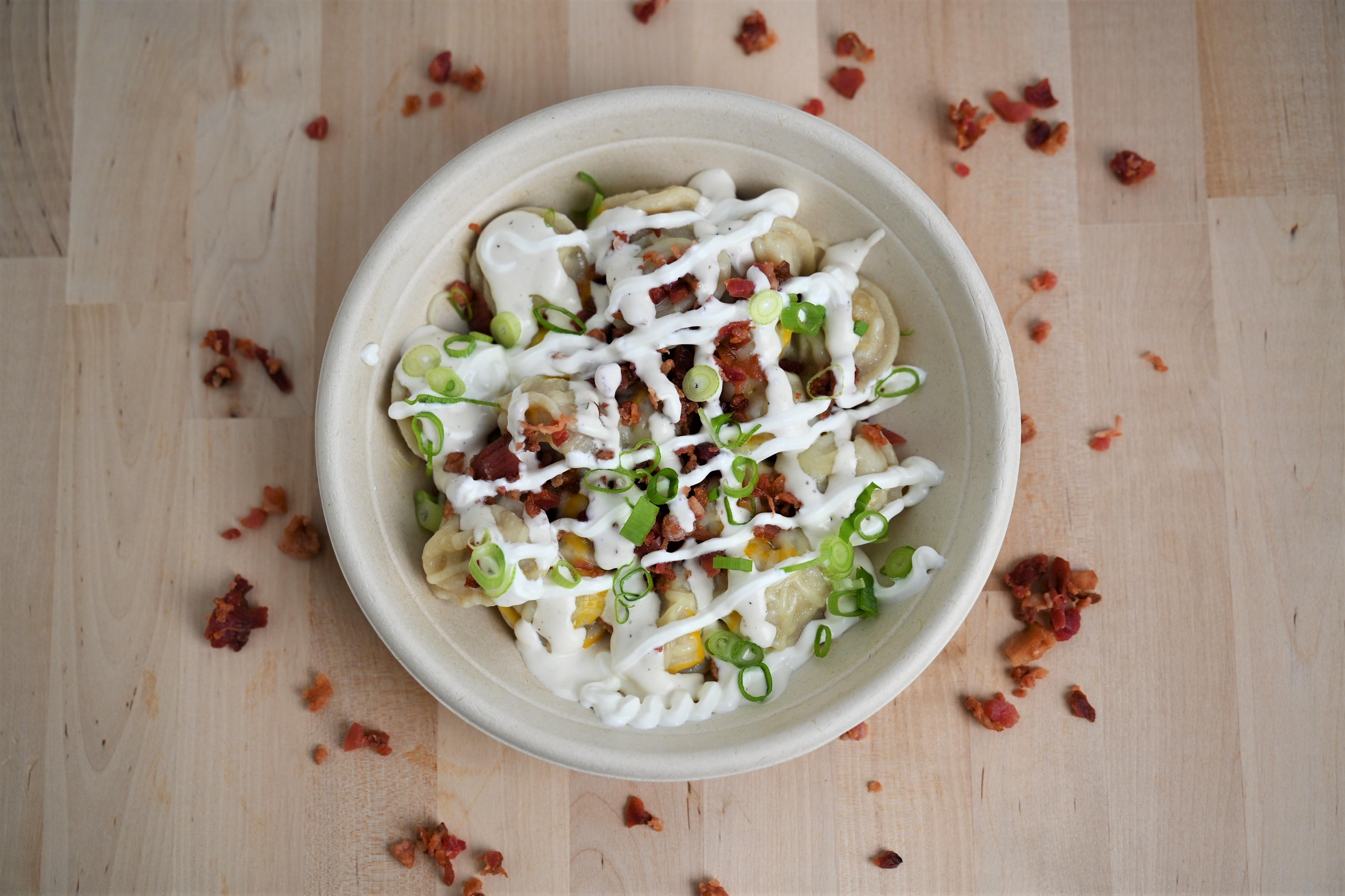 Shakin' Bacon Dumpling Bowl.