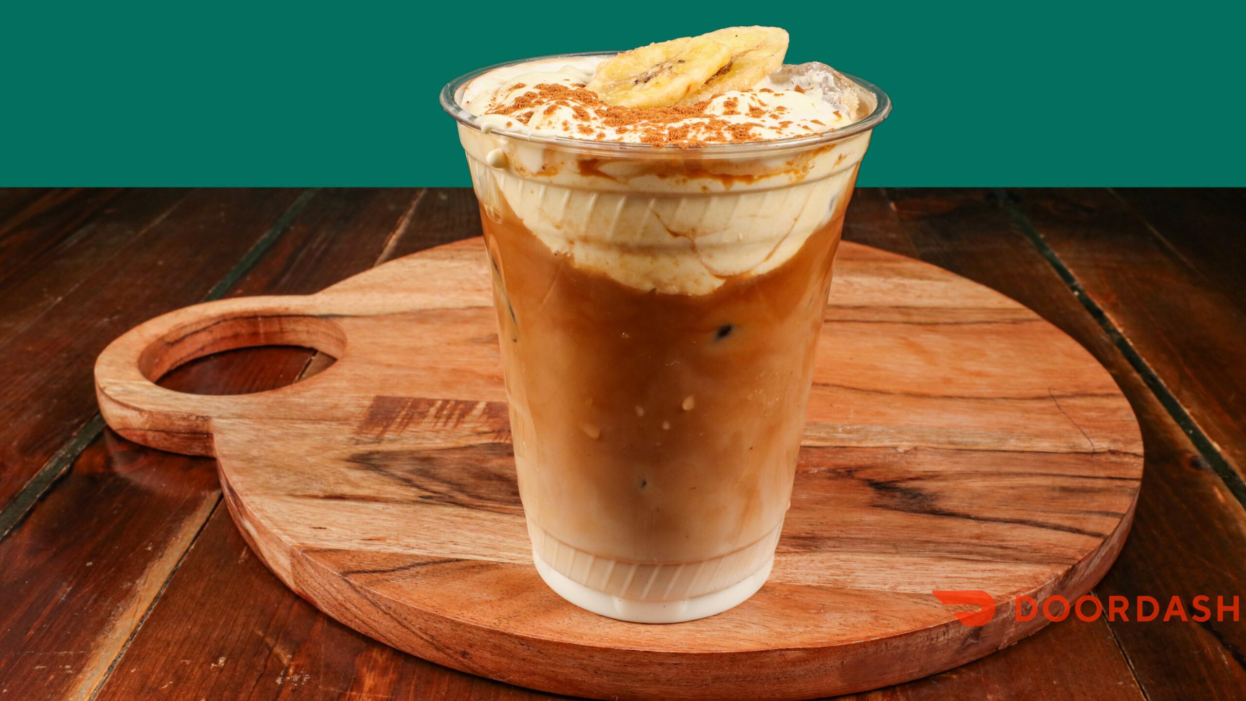 BANANA CREAM LATTE.