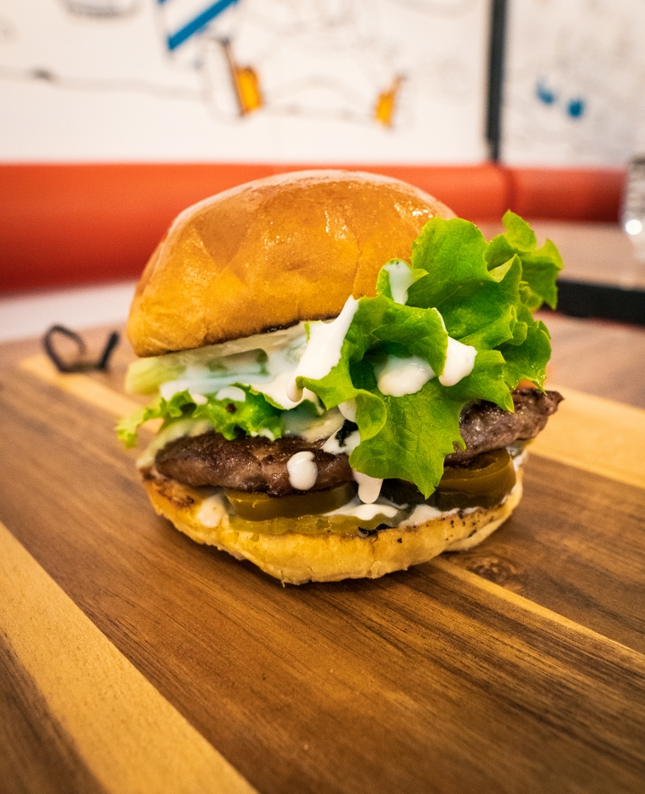 Lamb Burger.