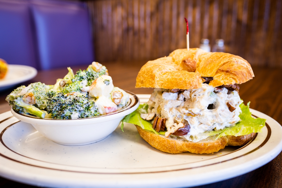 PECAN CHICKEN SALAD SAND.