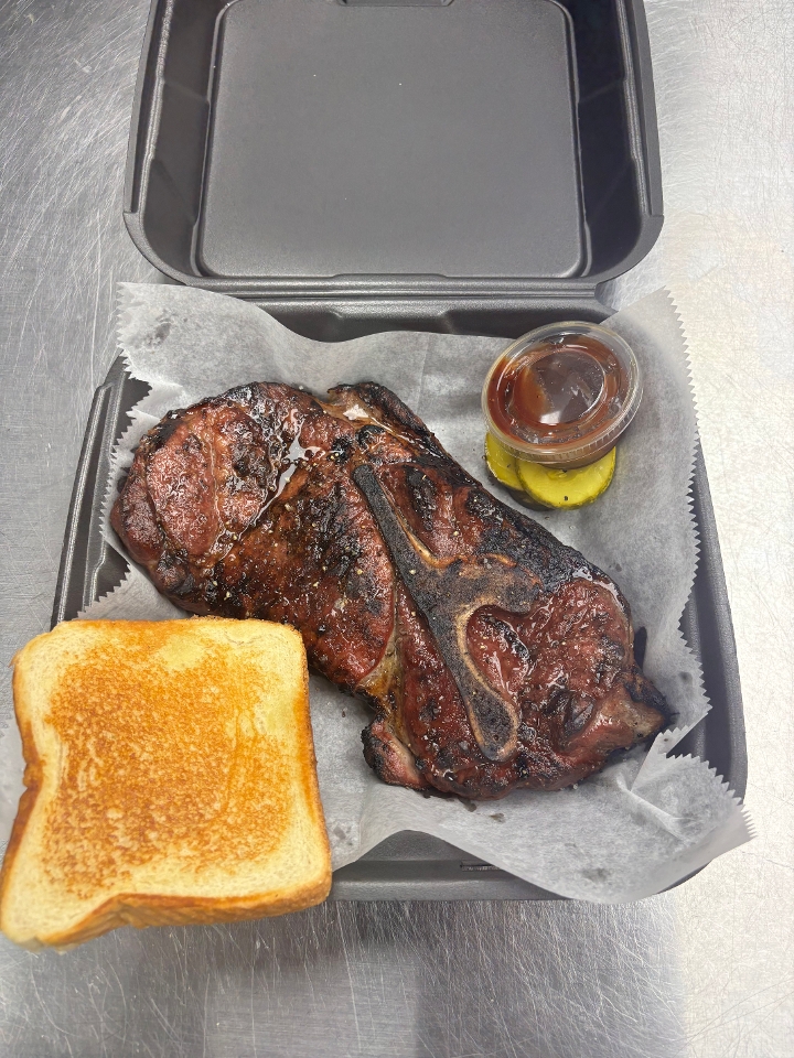 Smoked Pork Steak A La Carte.