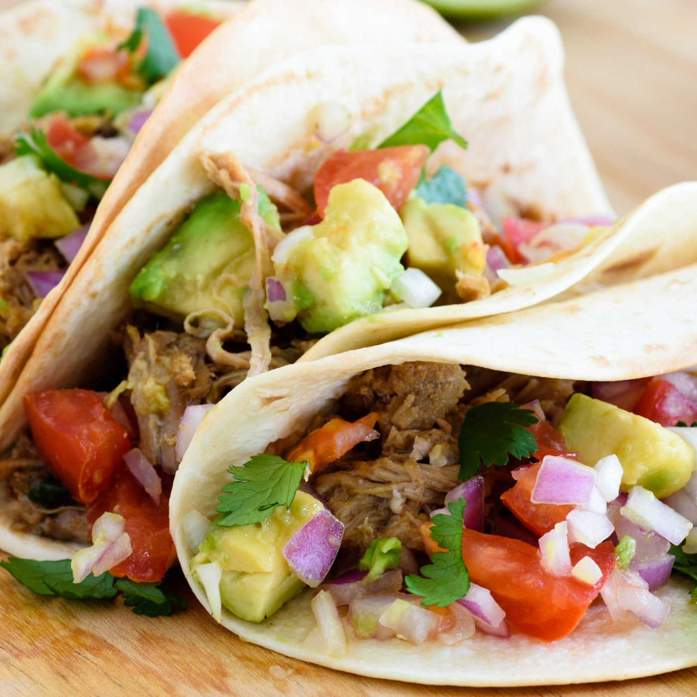 Tequila Honey Lime Chicken Taco Trios.