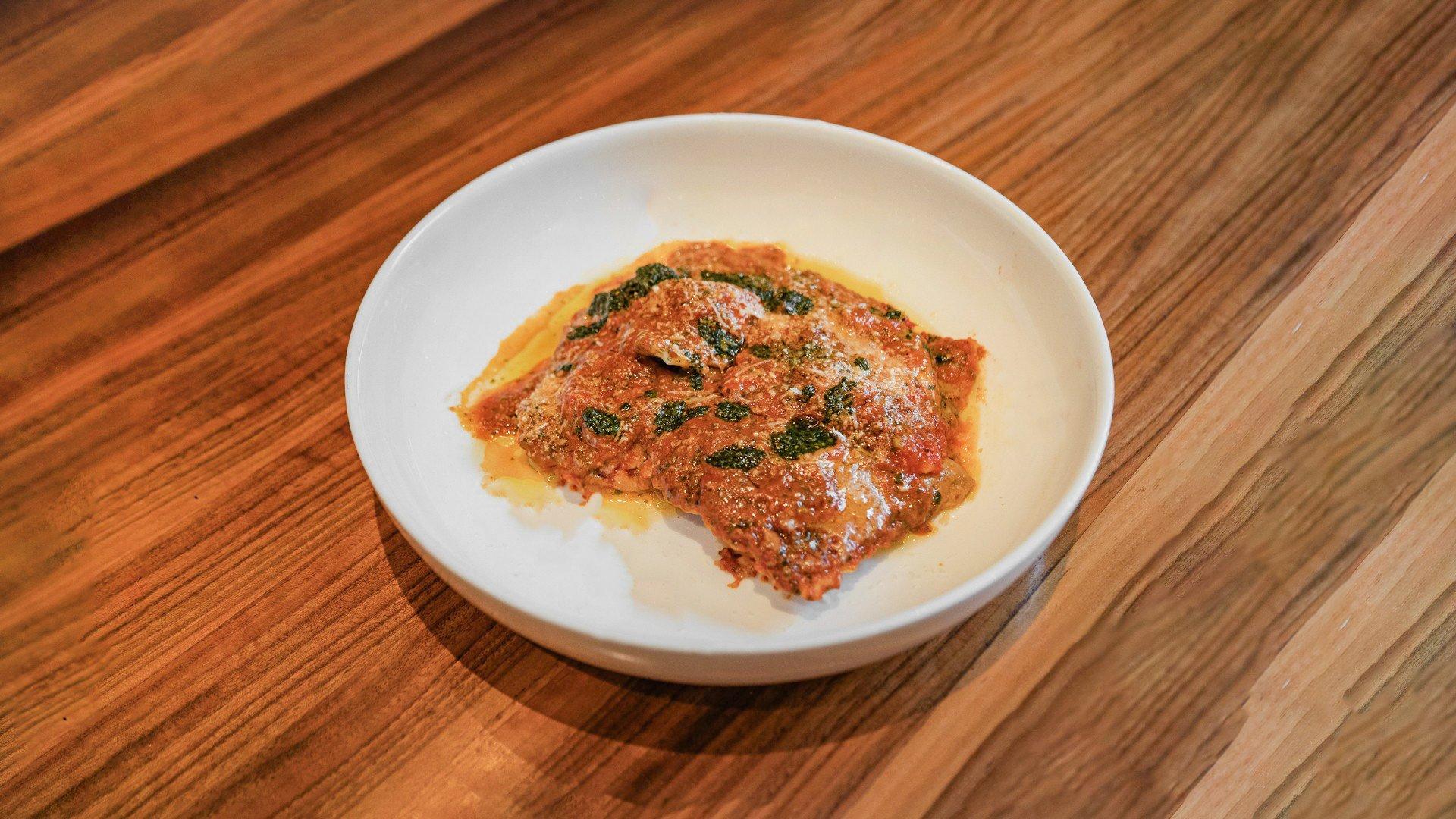 Herb Ricotta Cheese Ravioli.